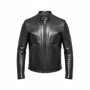 Coach Black Leather Jacket Women's Small Moto Biker 100% Leather